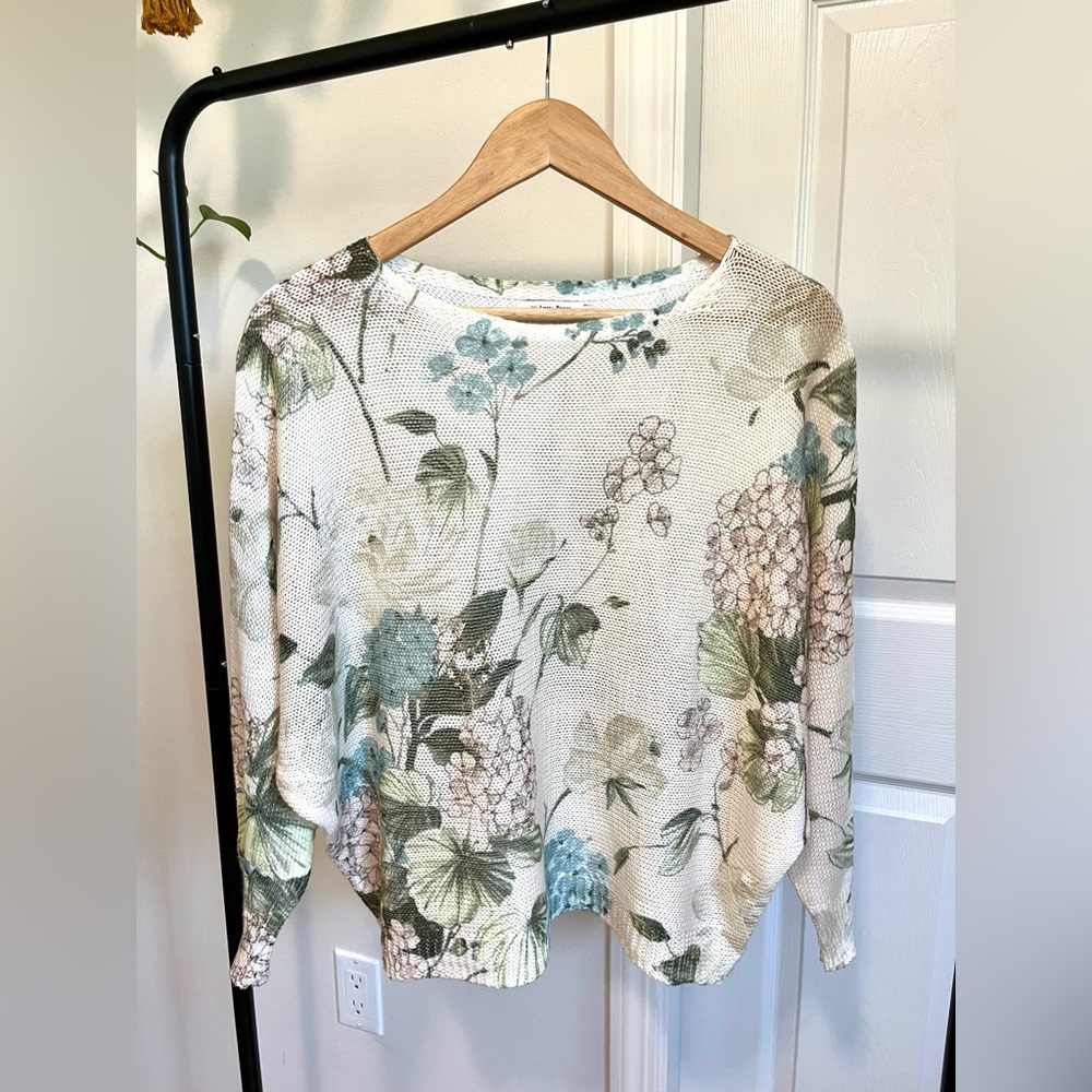Floral Knit Women's Top
